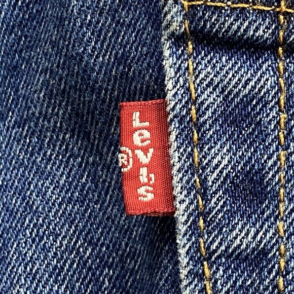 Levis 550 Jeans Mens 34x34 Blue Relax Fit Straight Workwear Demin Causal - Picture 14 of 15